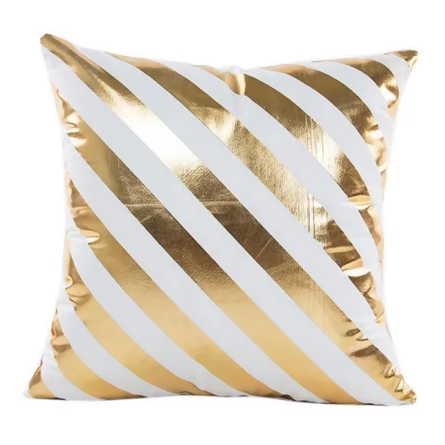 Easter Gold Foil Wave Cushion