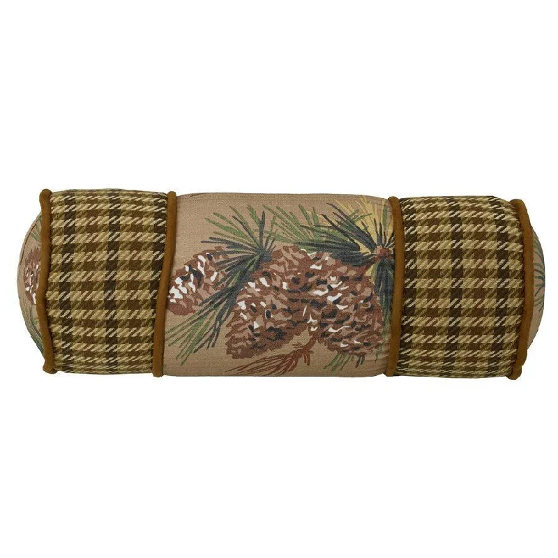 HiEnd Accents Pinecone Neck Roll