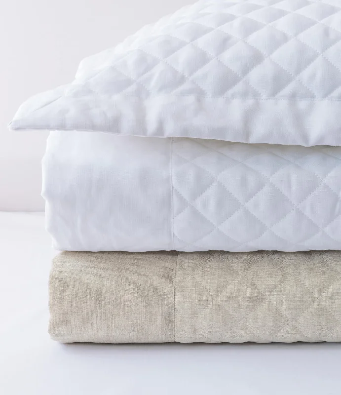 Hudson Linen Quilted Sham