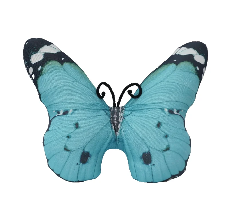 Indoor/Outdoor Butterfly Cushion | Blue | 16" x 13"