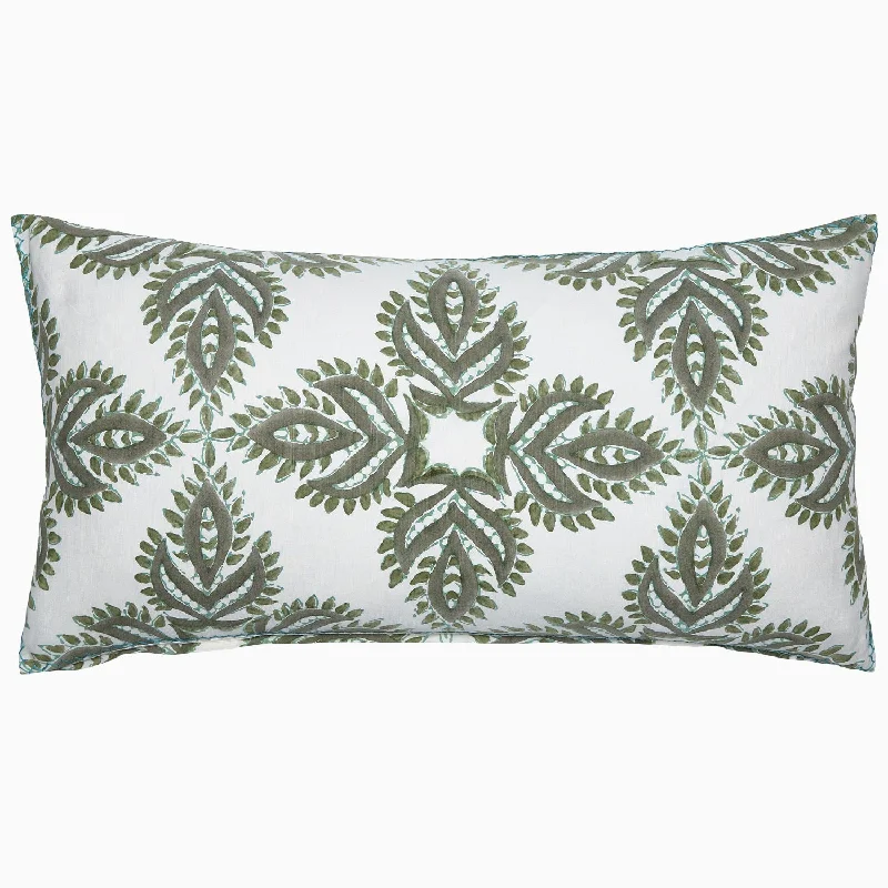 Verdin Dark Sage Bolster