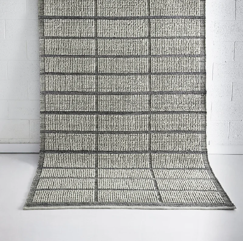 Albany Ivory Grey Wool Rug