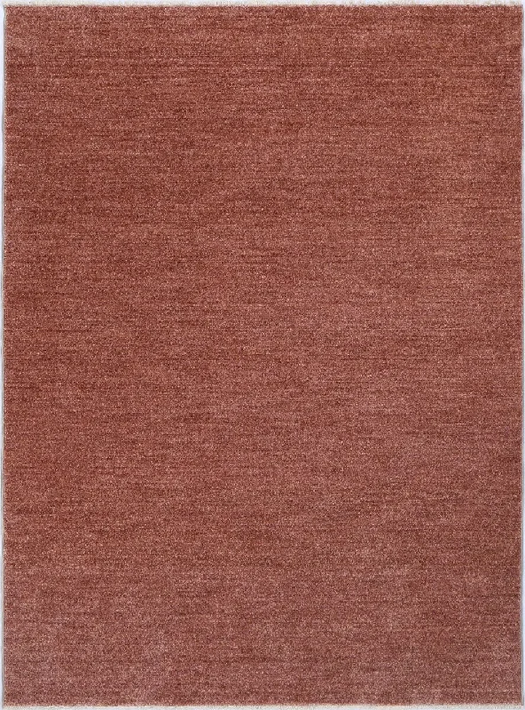 Aurora Plain Rug Rust