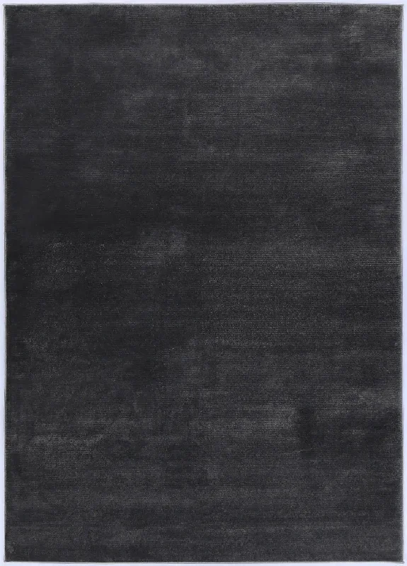 Cascade Plain Rug Charcoal