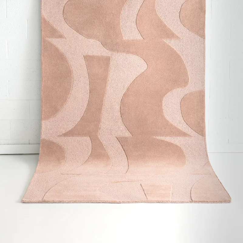 Cathie Peach Wool Rug