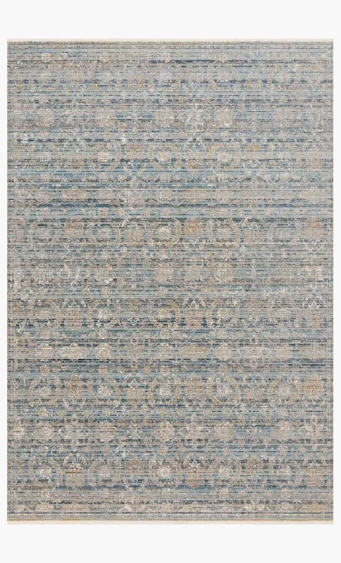 Claire CLE-03 Ocean/Gold Rug