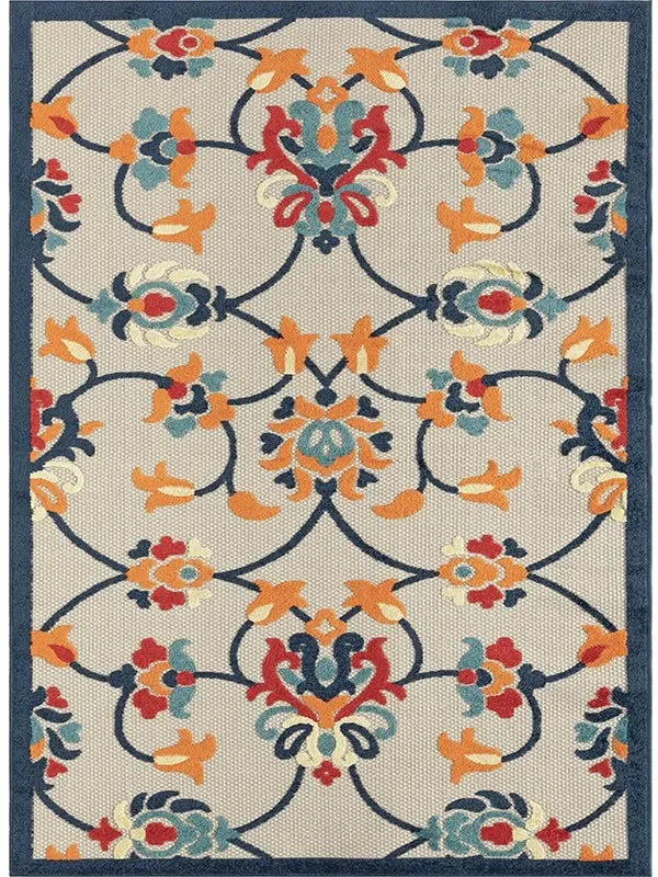 Copa Cabana 81814ORA Orange/Multi Rug