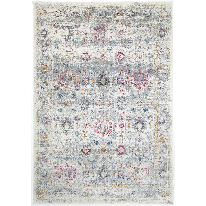 Heritage Weave Multi Grey Traditional Rug