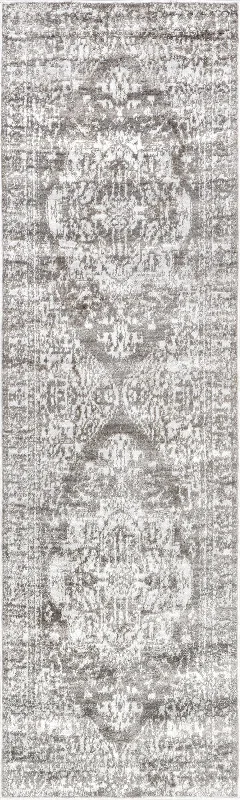 Diana Jewel Medallion Rug | Light Grey