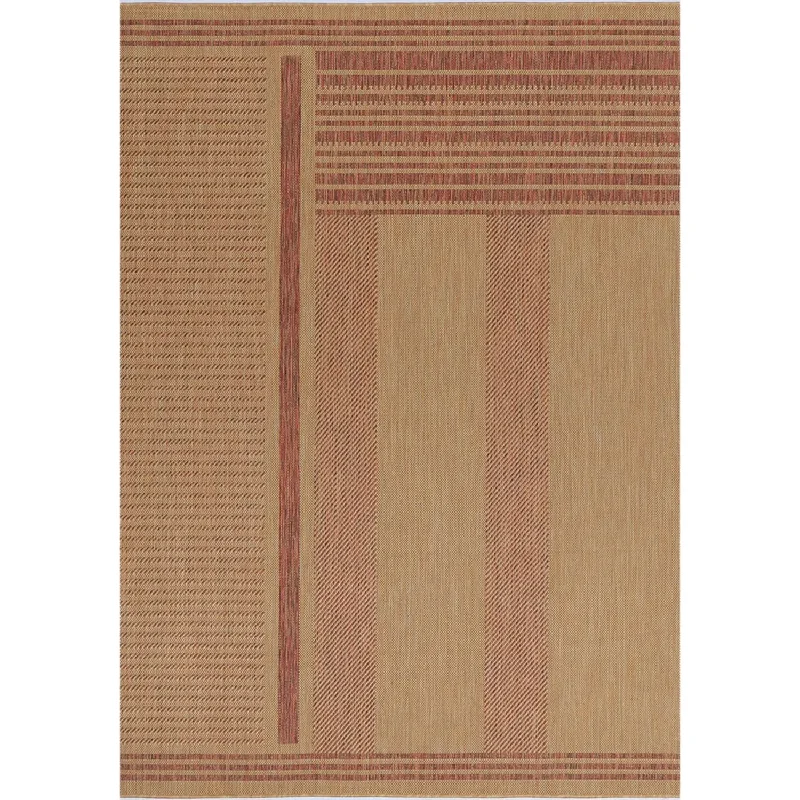 Elements Indoor/Outdoor Tobacco Stone Rug