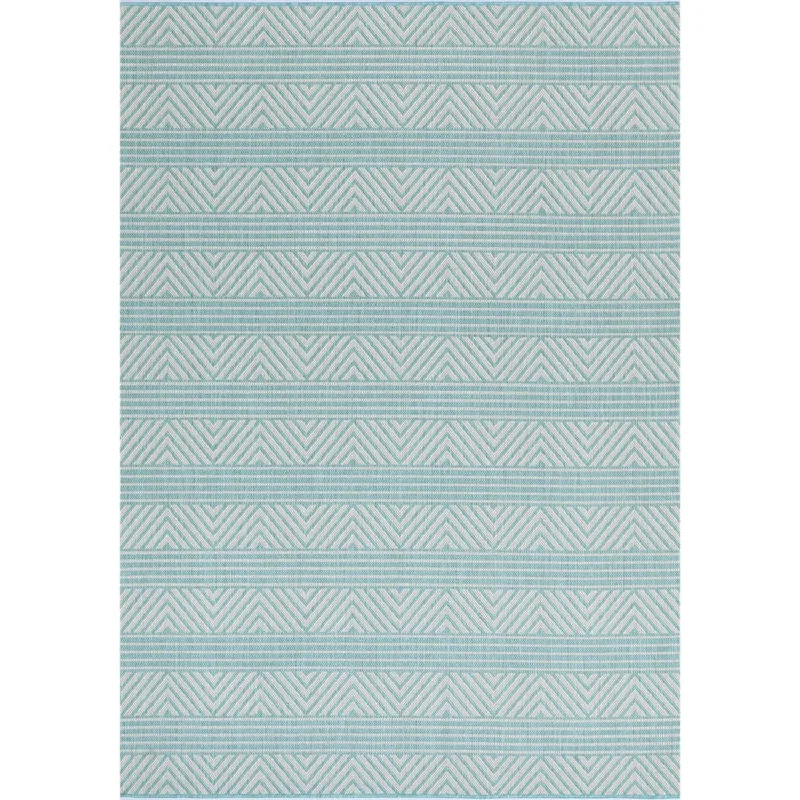 Elements Indoor/Outdoor Turquoise Rug