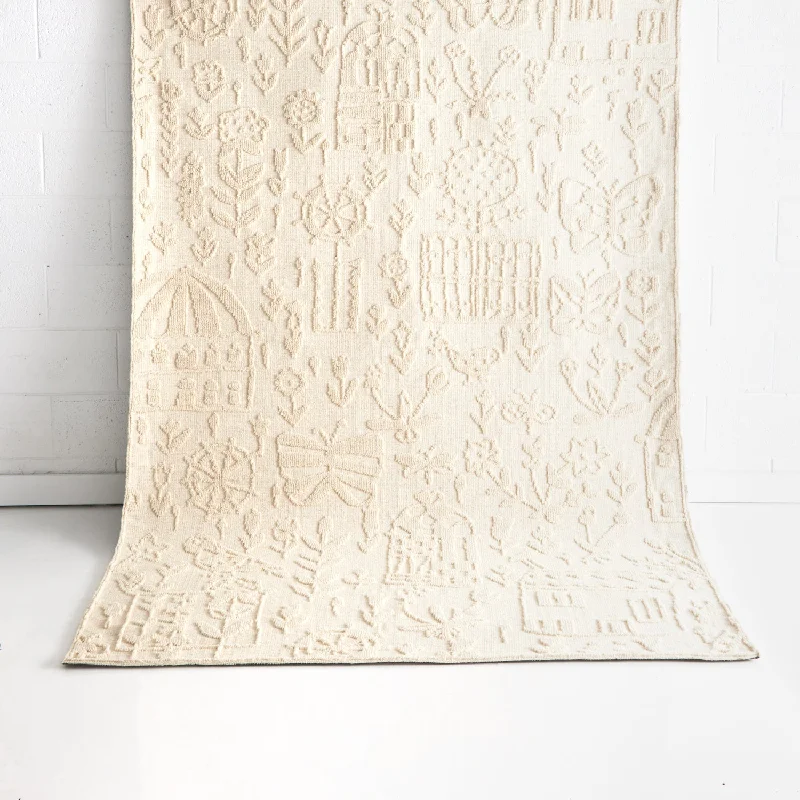 Elsey Ivory Wool Nursery Rug