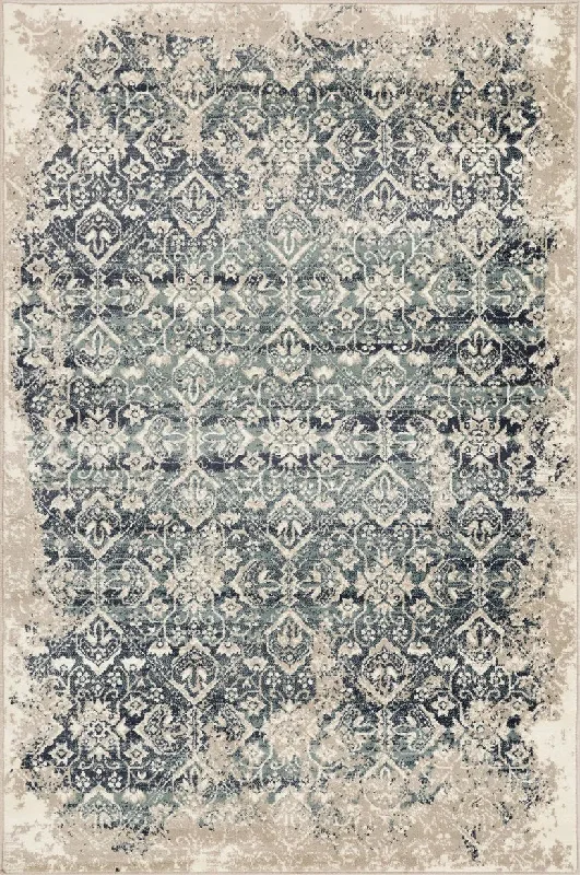 Heritage 9372 Anna Ivory/Blue Rug