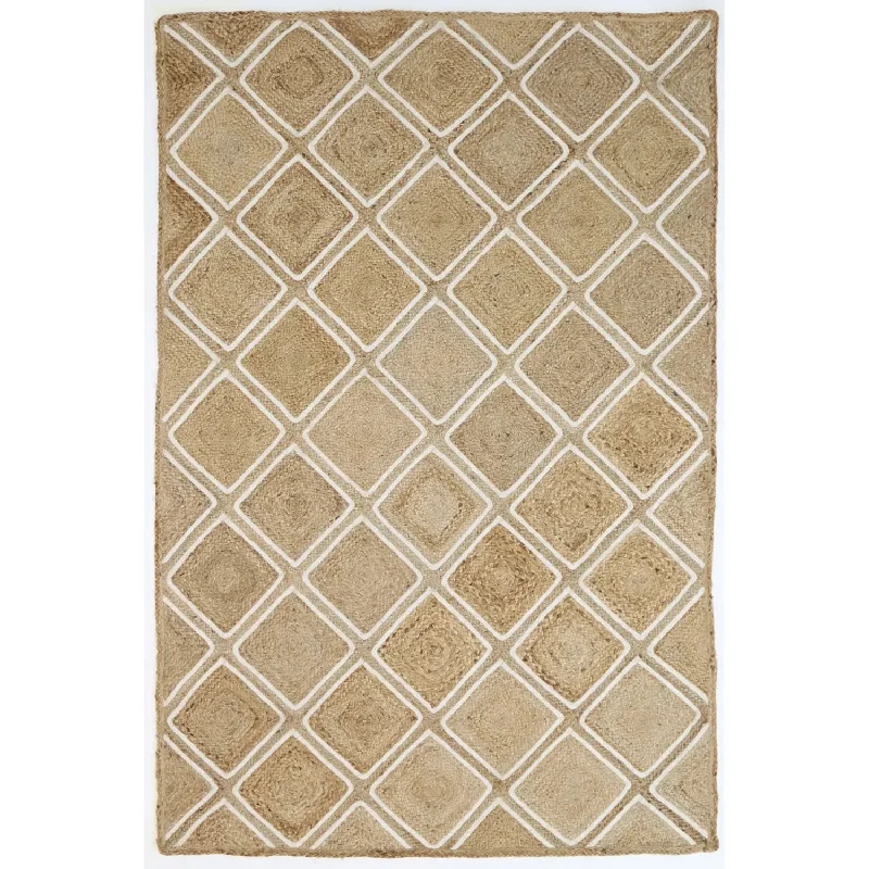 Jaipur Parquetry Jute Rug Natural