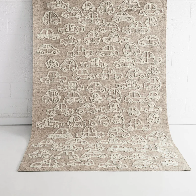 Kelso Natural Ivory Wool Nursery Rug