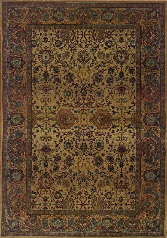 Kharma 332W Beige/ Red Rug