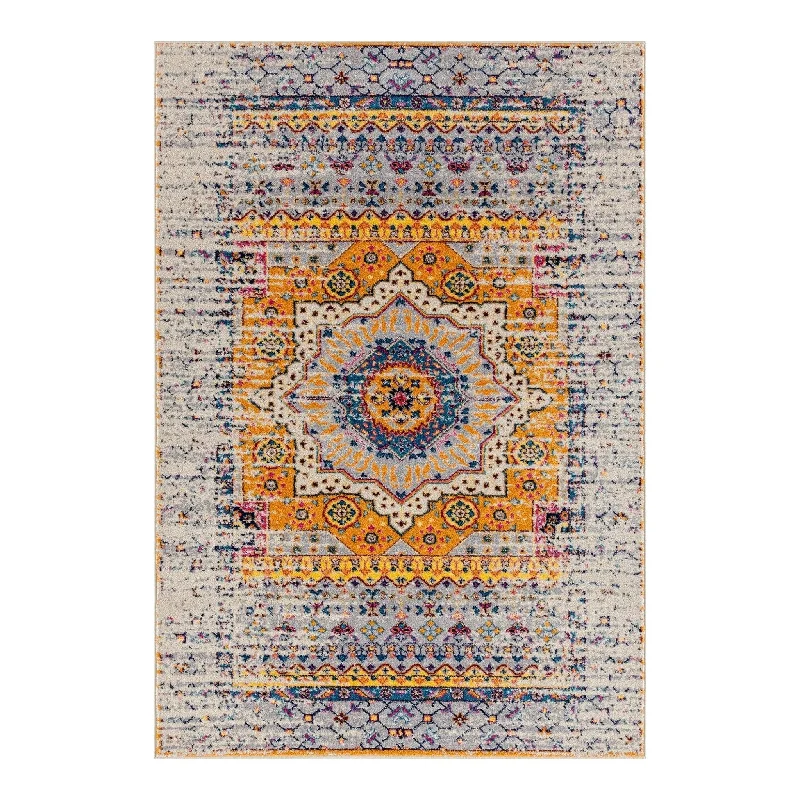 Manhattan MAN-33 Orange/Ivory Rug