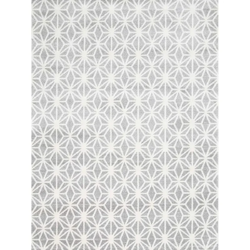 Matisse White Patterned Rug