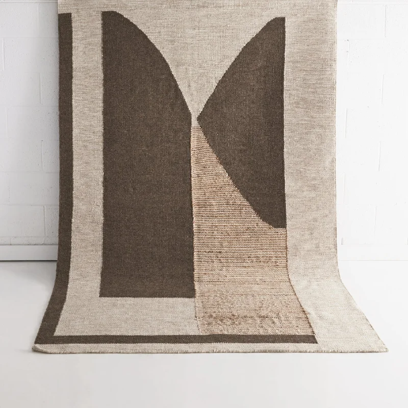 Miranda Cream Grey Wool Jute Rug