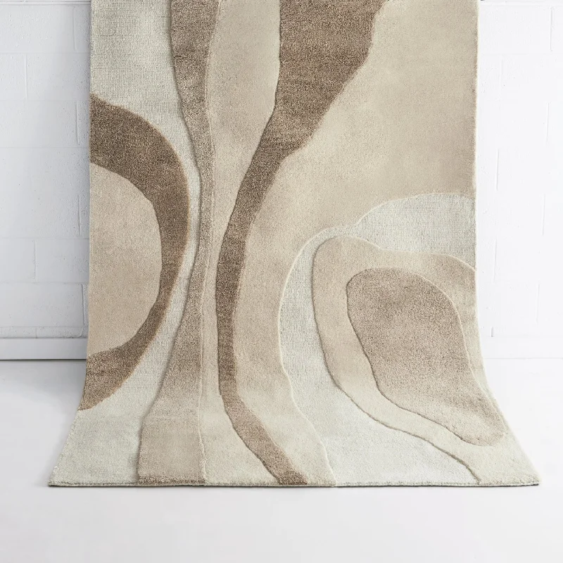 Mozart Beige Wool Rug