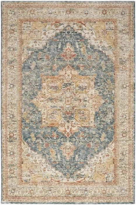 Sahar SHR06 Ivory/Blue Rug