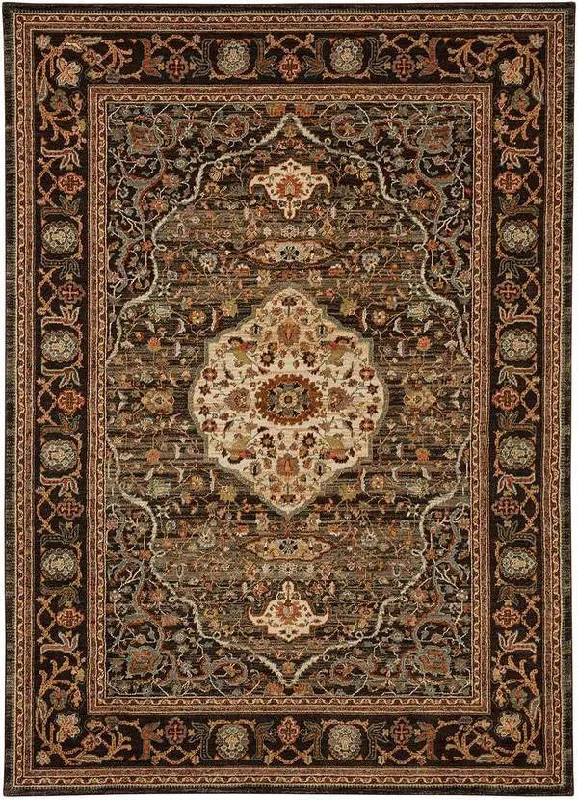 Spice Market 90661 09097 Petra Charcoal Rug