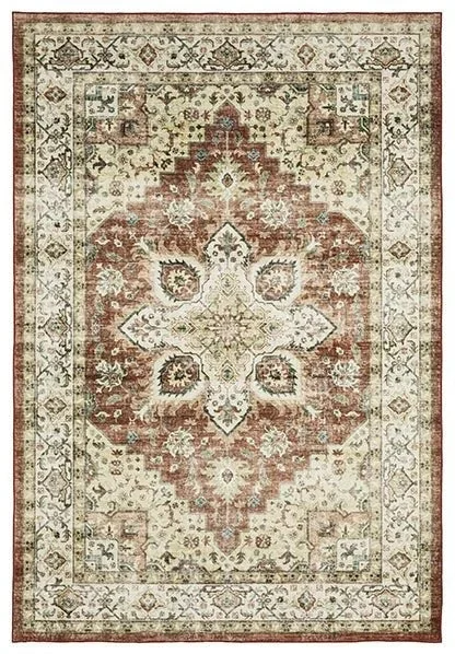 Sumter SUM01 Red/Ivory Rug