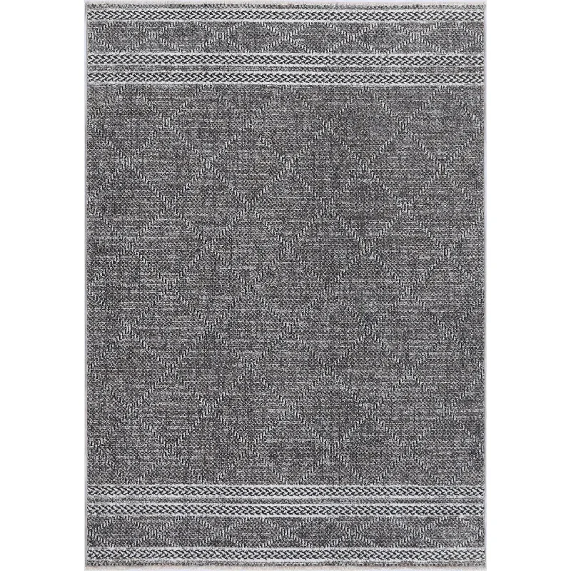 Timur Contemporary Rug Charcoal