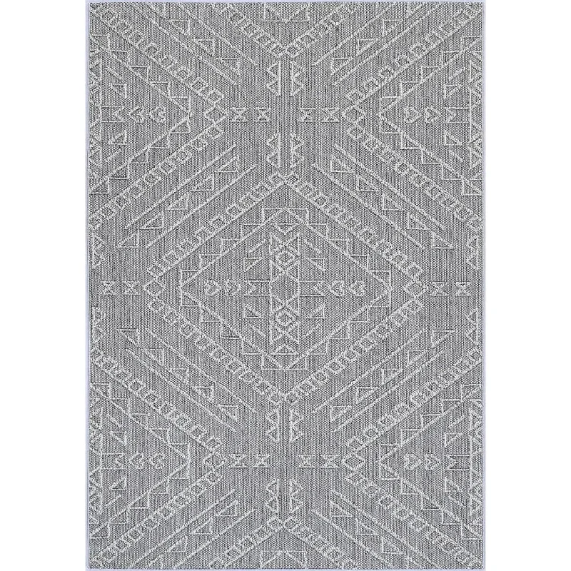 Port Villa Kaua Ash Tribal Flatweave Rug