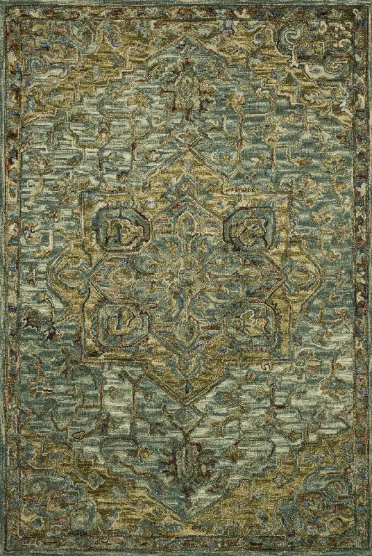 Victoria VK 20 Dark Green/Tobacco Rug