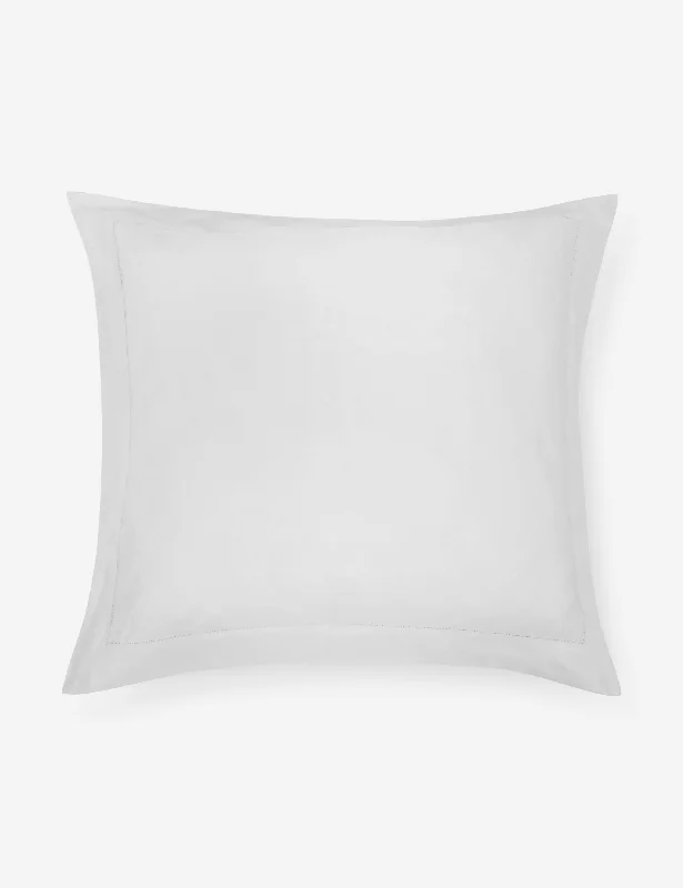 Classico Hemstitch Cotton Sateen Sham by Pom Pom at Home