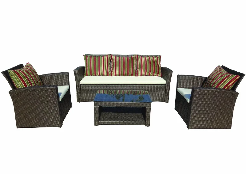 Marietta Rattan Sofa 3+1+1