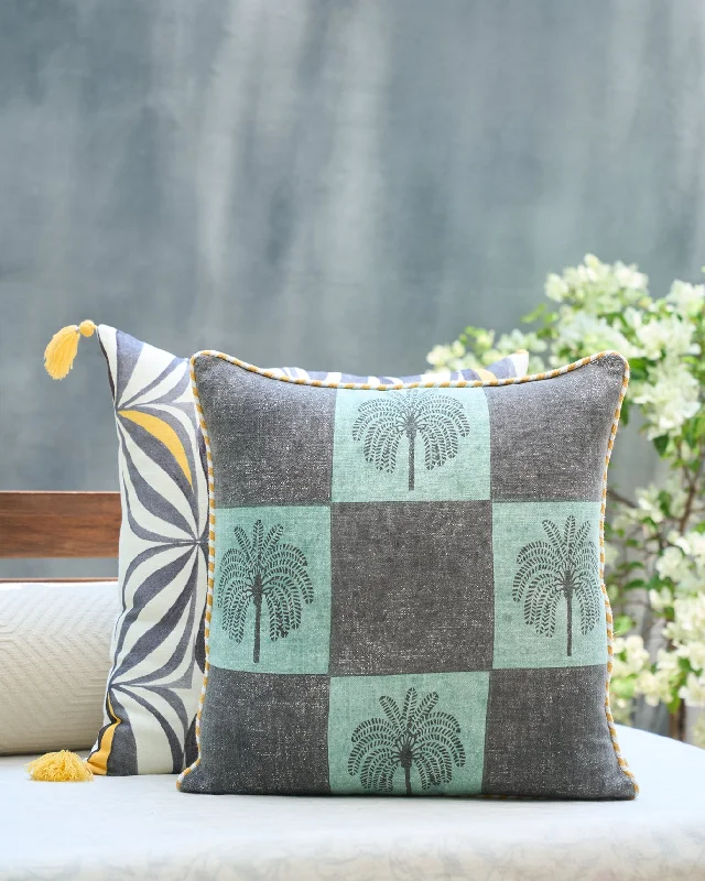 Palm Block Cushion Cover