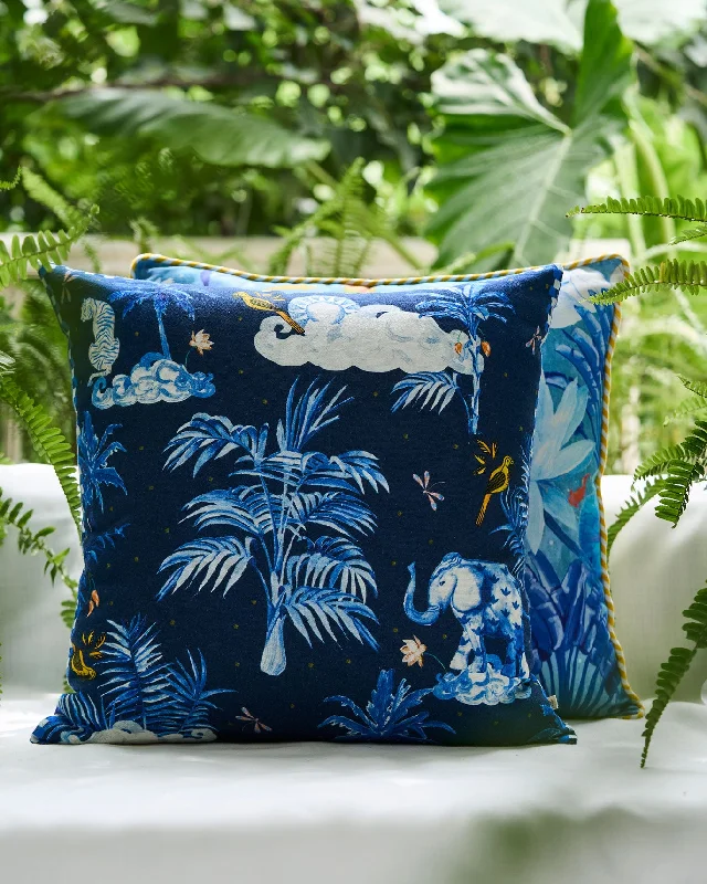 Tropis Cushion Cover - Indigo