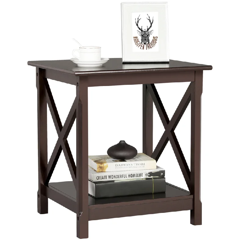 X Design Wood Sofa Side End Table