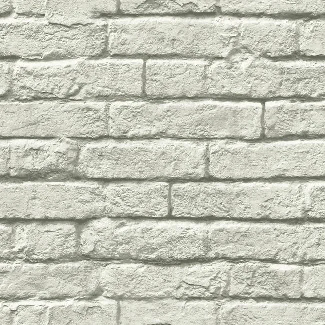 Brick-And-Mortar Wallpaper in Grey from the Magnolia Home Collection