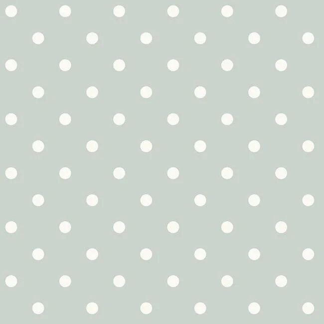 Dots On Dots Wallpaper in Grey and White from the Magnolia Home Collection