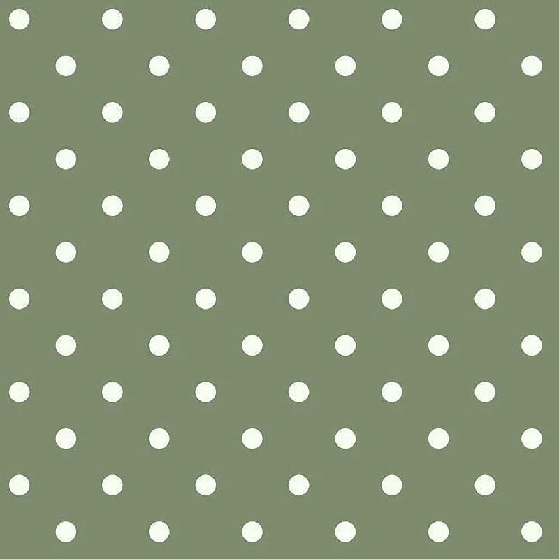 Dots Wallpaper in Olive