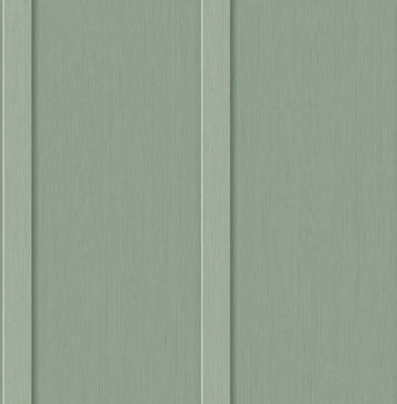 Faux Board & Batten Peel-and-Stick Wallpaper in Sage Green