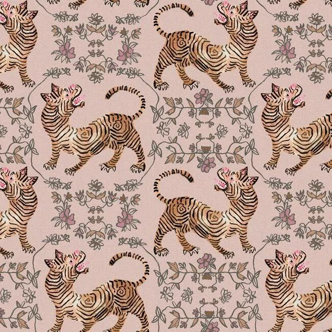 Ferrandi Wallpaper in Light Pink from the Lemieux Et Cie Collection