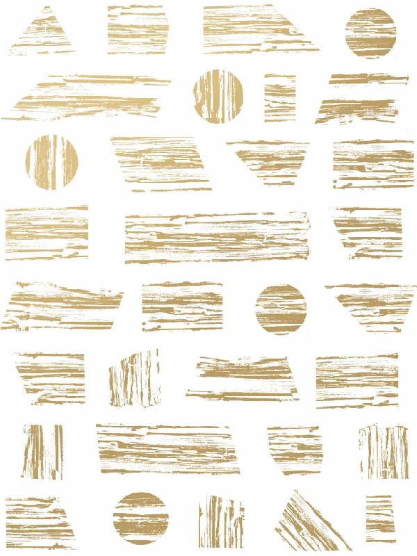 Goldendale Wallpaper in Gold on White