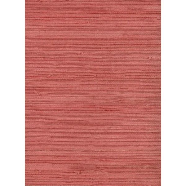 Jute Grasscloth Wallpaper in Pink from the Natural Resource Collection by Seabrook Wallcoverings