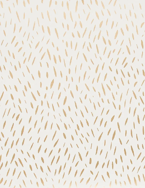 Palea Wallpaper in Gold on Cream