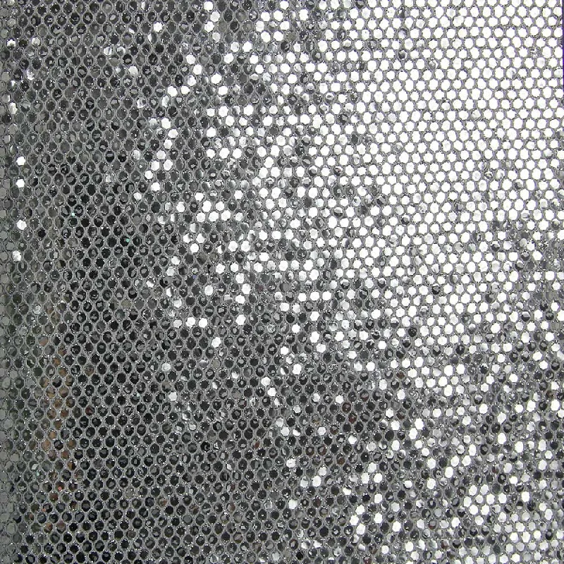 Reflective Silver Sequins Wallpaper by Julian Scott Designs