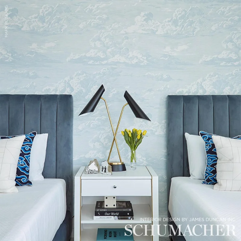 Schumacher Cloud Toile Wallpaper