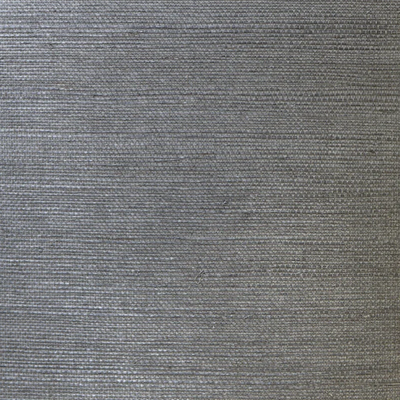 Sisal Grasscloth Wallpaper in Graphite from the Luxe Retreat Collection