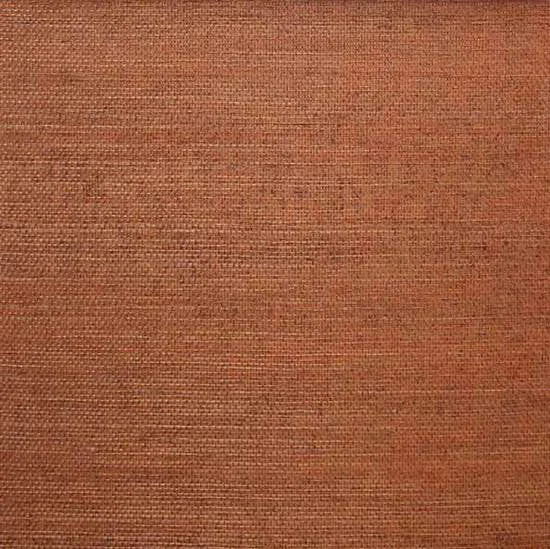 Sisal Wallpaper in Burnt Orange from the Winds of the Asian Pacific Collection by Burke Decor