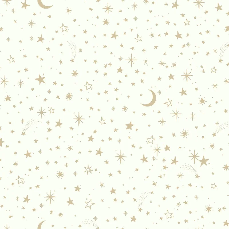 Twinkle Little Star Peel & Stick Wallpaper in Gold