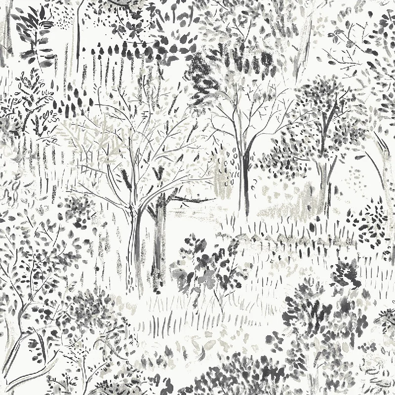 Walden Black Forest Wallpaper from the Thoreau Collection