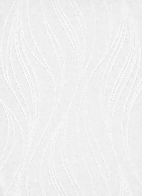 Wavy Paintable Wallpaper in White design by BD Wall